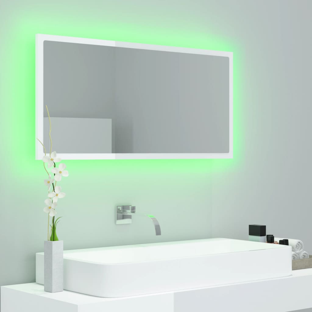 LED Bathroom Mirror - Acrylic, Various Sizes and Finishes Available - Bend