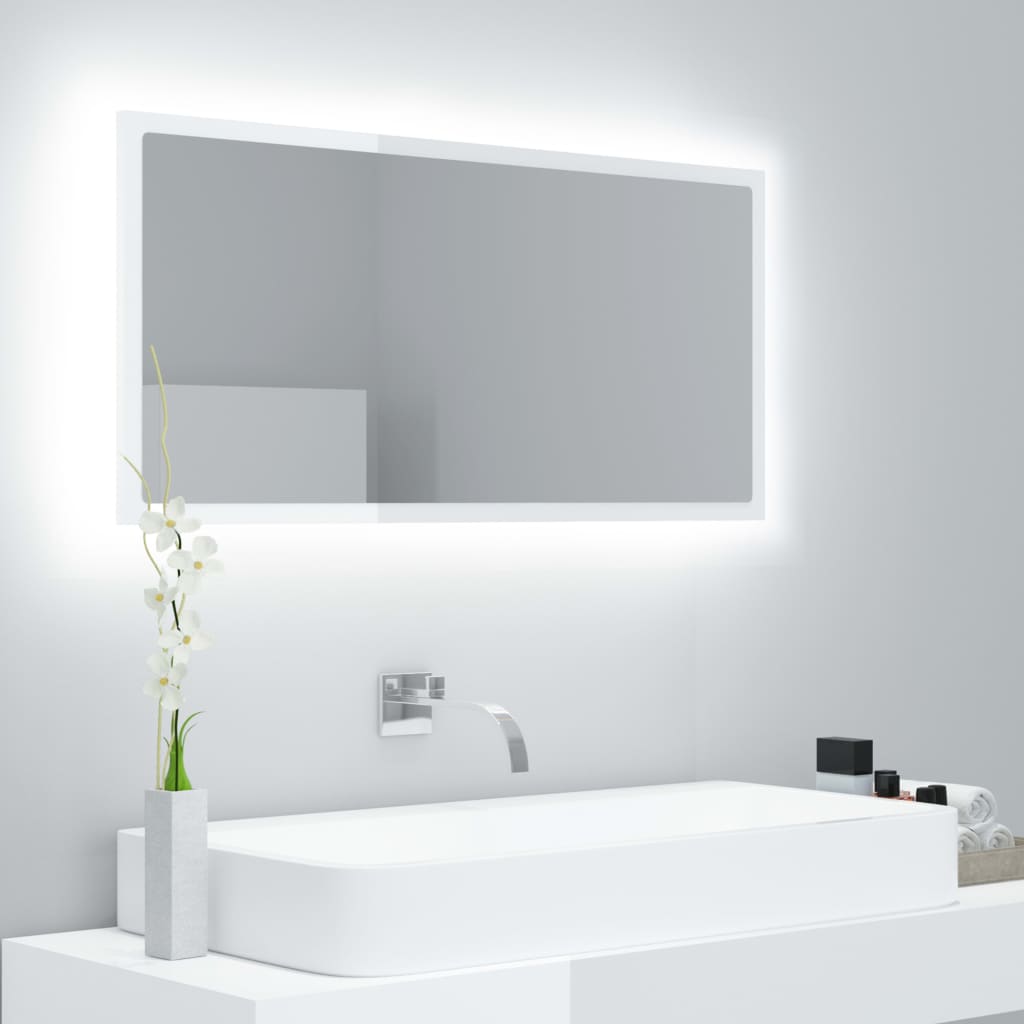 LED Bathroom Mirror - Acrylic, Various Sizes and Finishes Available - Bend