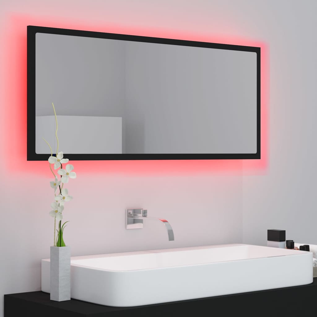 LED Bathroom Mirror - Acrylic, Various Sizes and Finishes Available - Bend