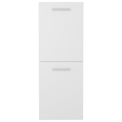 Bathroom Cabinet White 30x30x80 cm Engineered Wood