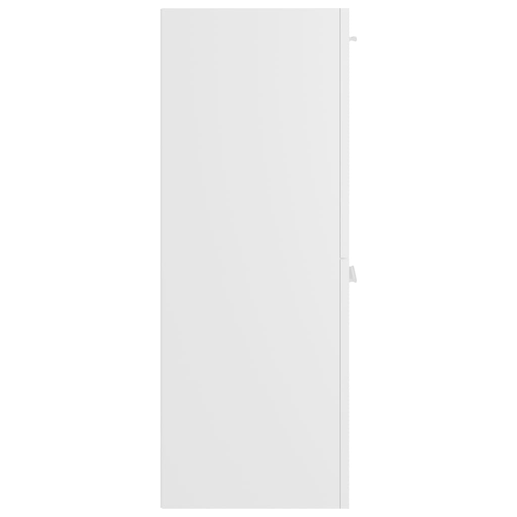 Bathroom Cabinet White 30x30x80 cm Engineered Wood