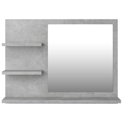 Bathroom Mirror Concrete Grey 60x10.5x45 cm Engineered Wood - Bend