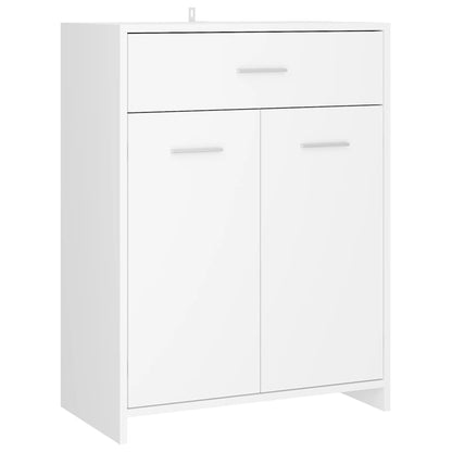 Bathroom Cabinet White 60x33x80 cm Engineered Wood