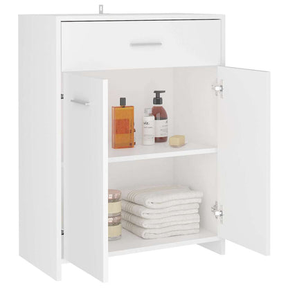 Bathroom Cabinet White 60x33x80 cm Engineered Wood