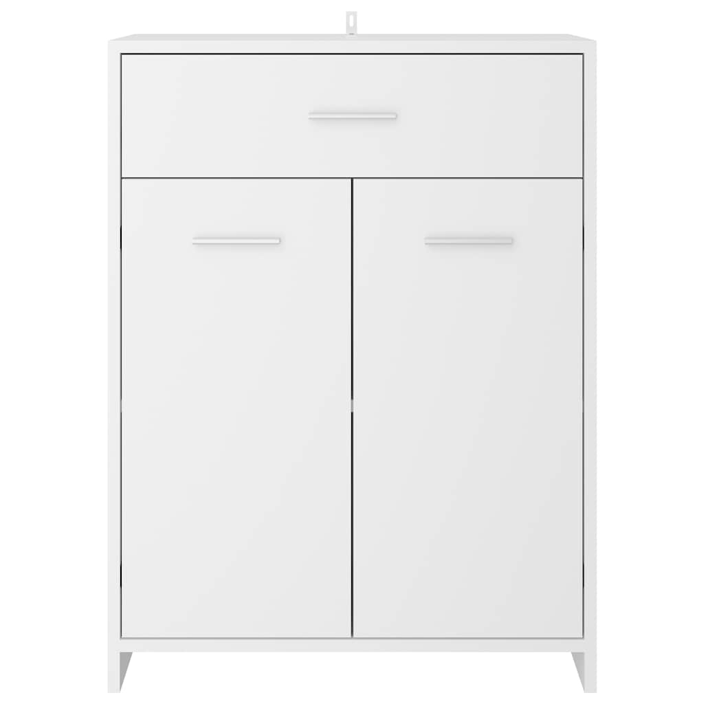 Bathroom Cabinet White 60x33x80 cm Engineered Wood