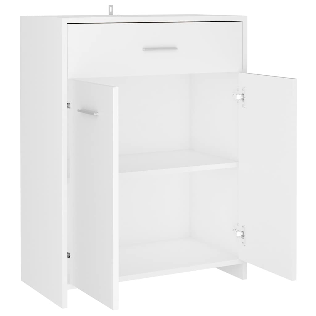 Bathroom Cabinet White 60x33x80 cm Engineered Wood