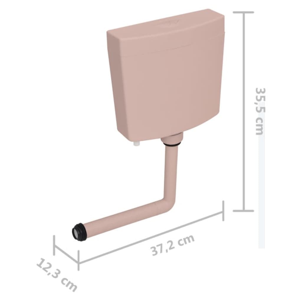 Toilet Cistern with Bottom Water Inlet 3/6 L Salmon - Bend