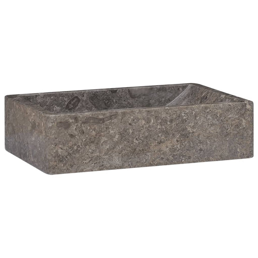 Sink 45x30x12 cm Marble High Gloss Grey - Bend