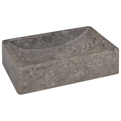 Sink 45x30x12 cm Marble High Gloss Grey - Bend