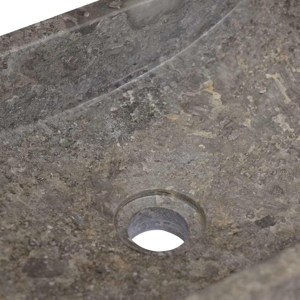 Sink 45x30x12 cm Marble High Gloss Grey - Bend