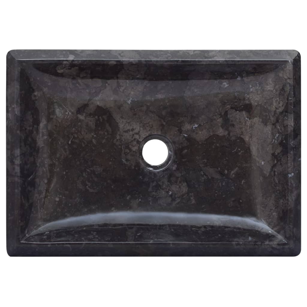 Sink Black 50x35x10 cm Marble - Bend