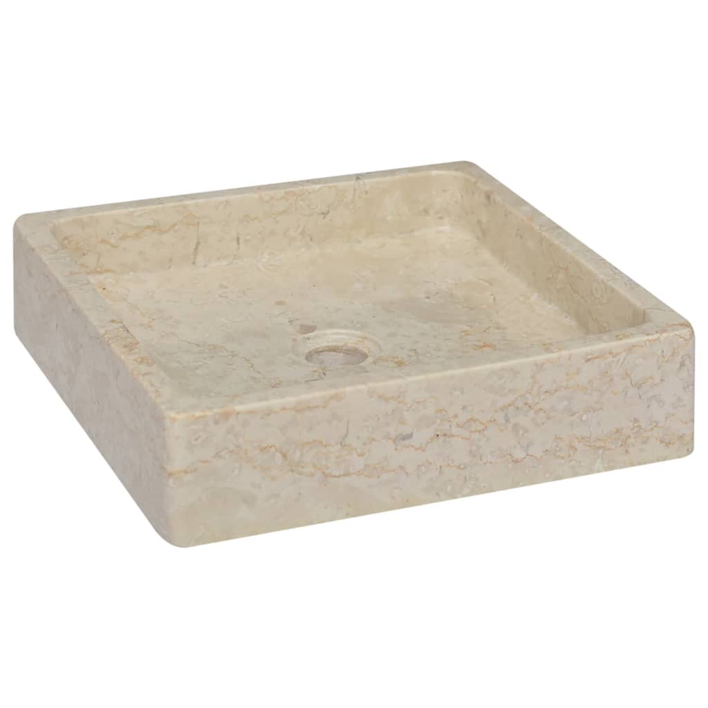 Sink Cream 40x40x10 cm Marble - Bend