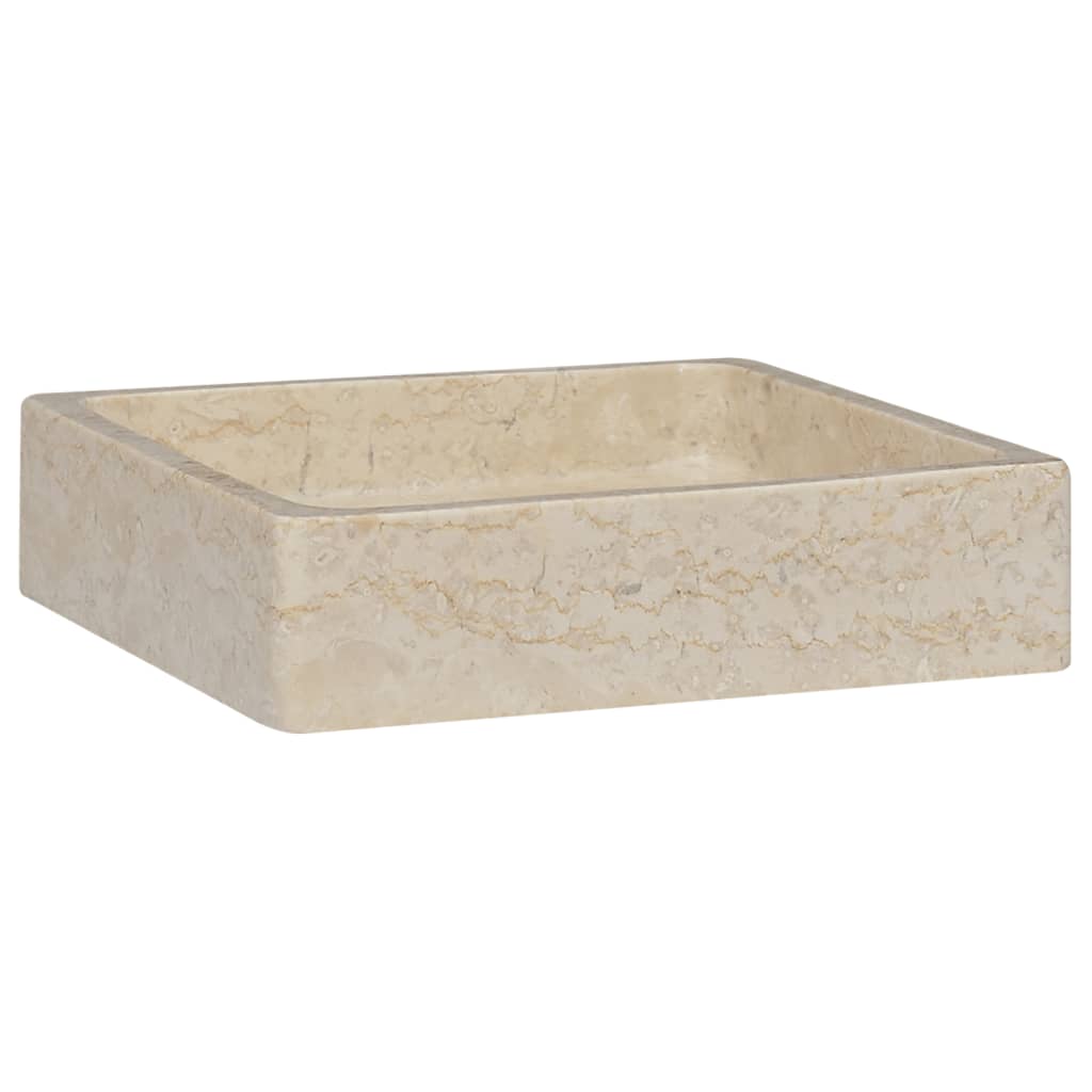 Sink Cream 40x40x10 cm Marble - Bend