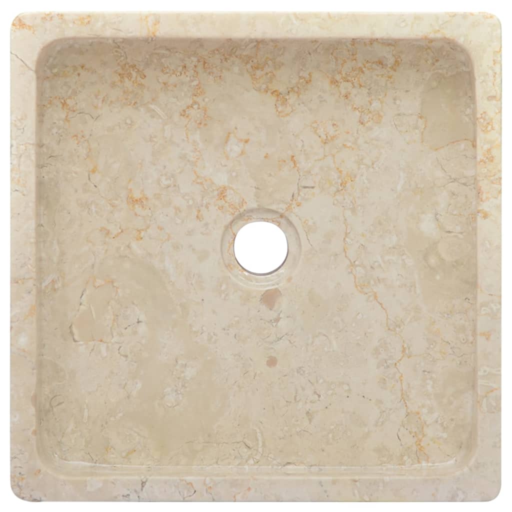 Sink Cream 40x40x10 cm Marble - Bend