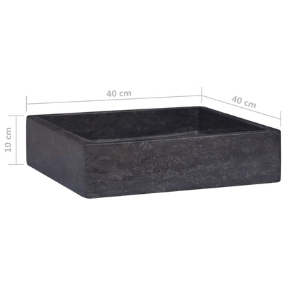 Sink Black 40x40x10 cm Marble - Bend