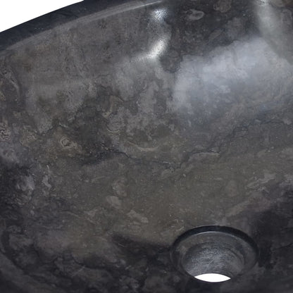 Sink Black 53x40x15 cm Marble - Bend