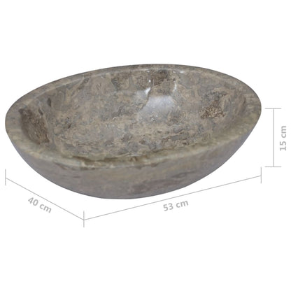 Sink Grey 53x40x15 cm Marble - Bend