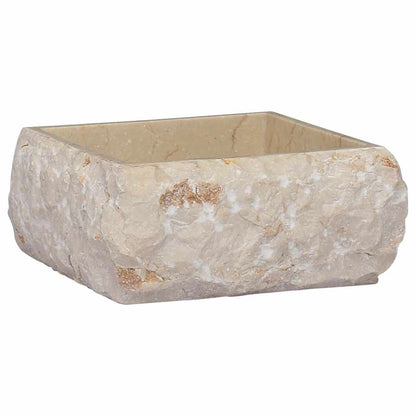 Sink Cream 30x30x13 cm Marble - Bend