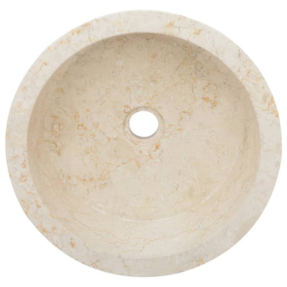 Sink Cream Ø40x15 cm Marble - Bend