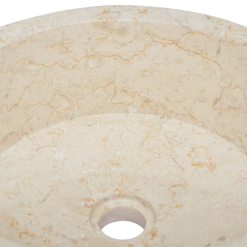 Sink Cream Ø40x15 cm Marble - Bend