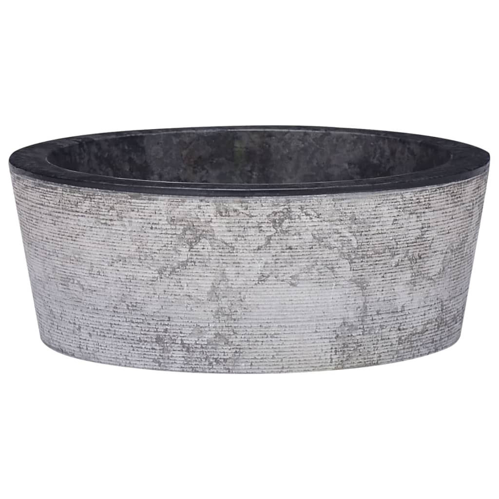 Sink Black Ø40x15 cm Marble - Bend