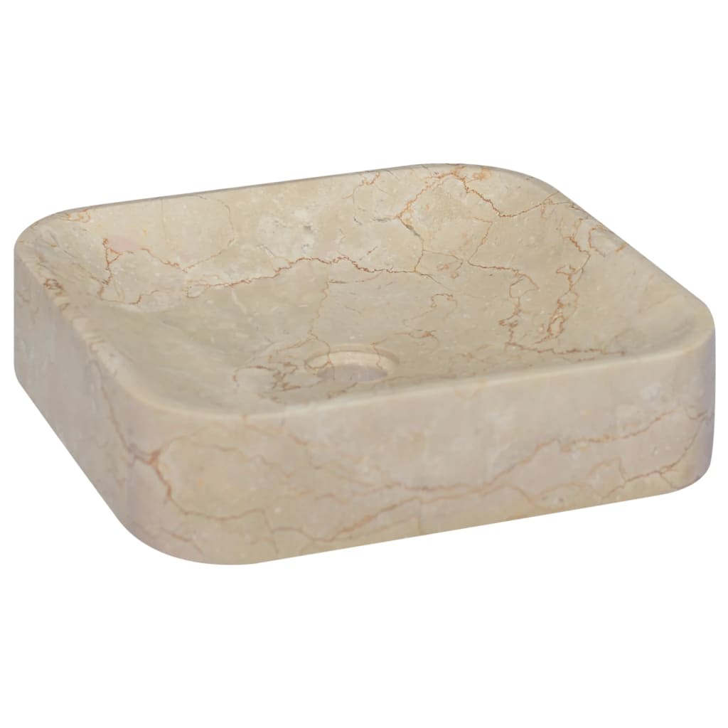 Sink Cream 40x40x10 cm Marble - Bend