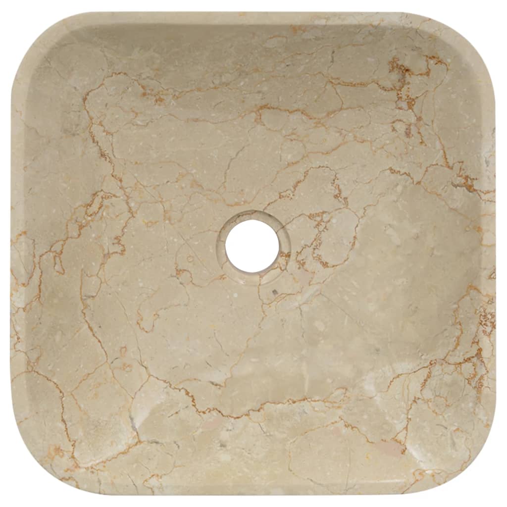 Sink Cream 40x40x10 cm Marble - Bend