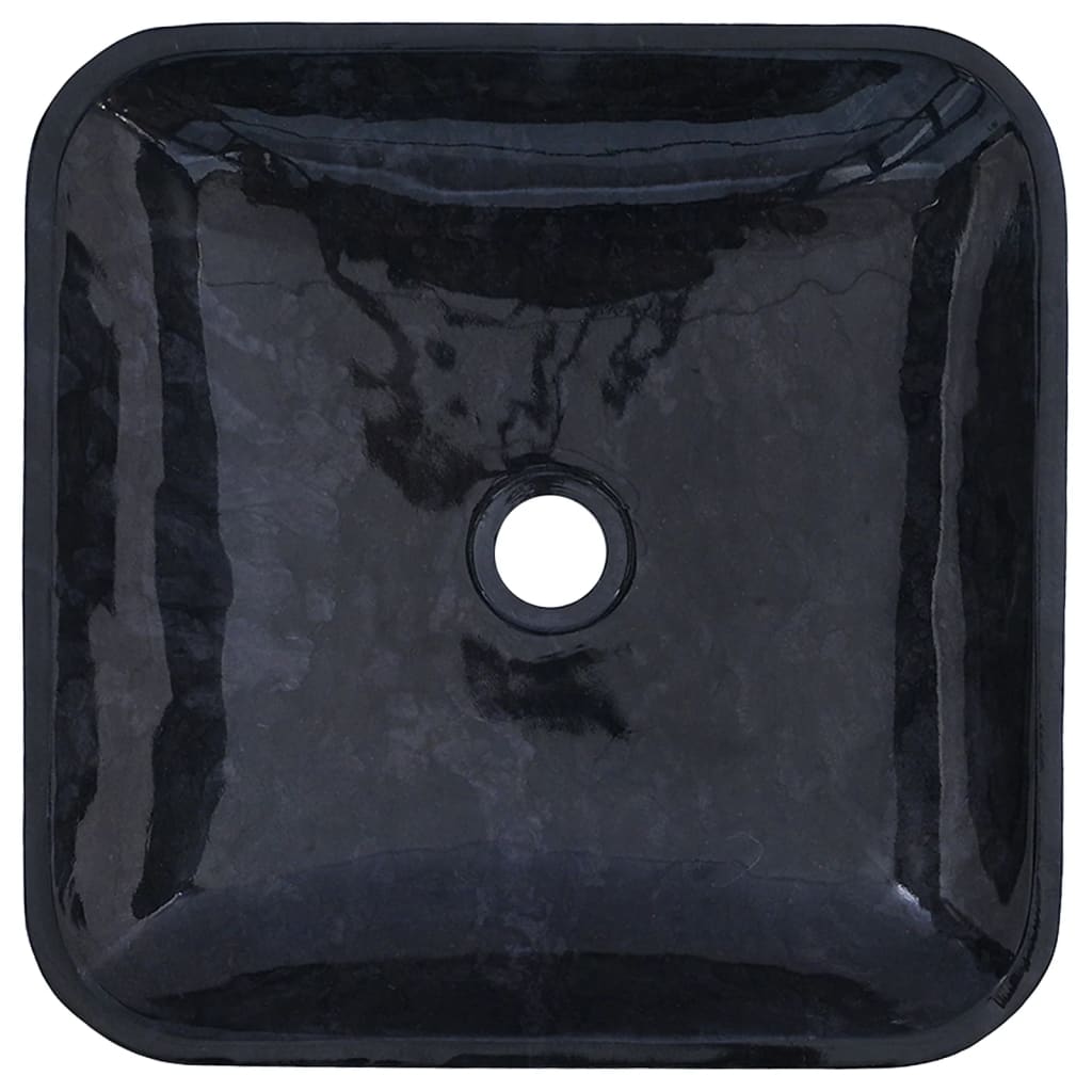 Sink Black 40x40x10 cm Marble - Bend