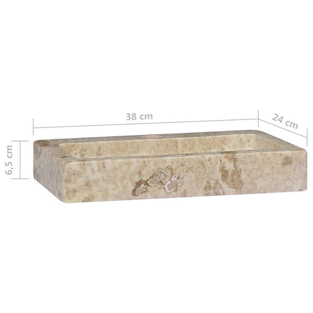 Sink Cream 38x24x6.5 cm Marble - Bend