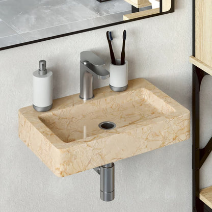 Sink Cream 38x24x6.5 cm Marble - Bend