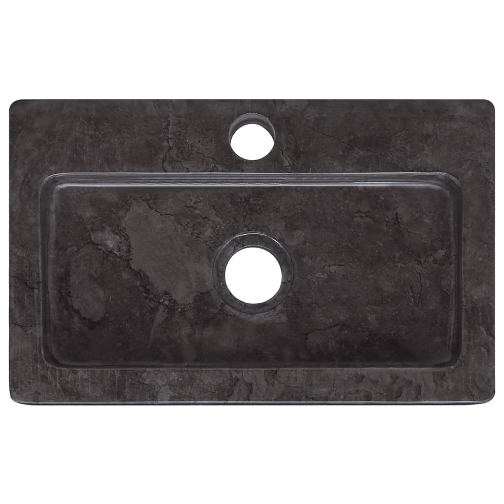 Sink Black 38x24x6.5 cm Marble - Bend