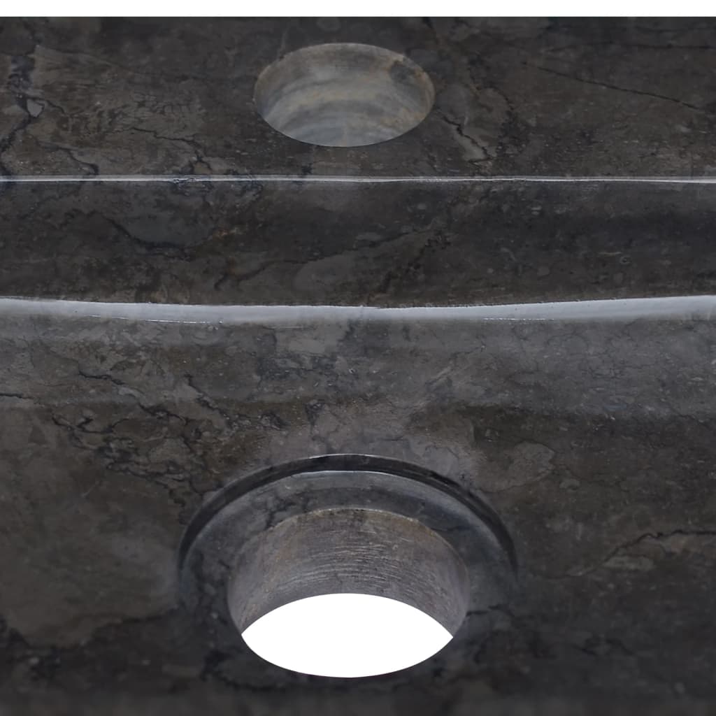 Sink Black 38x24x6.5 cm Marble - Bend