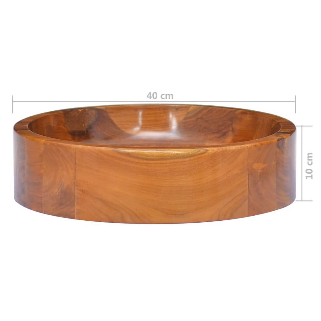 Teak Wood Basin Sink - Bend