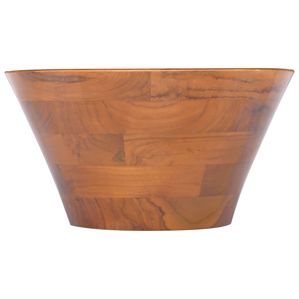 Teak Wood Round Basin - Bend