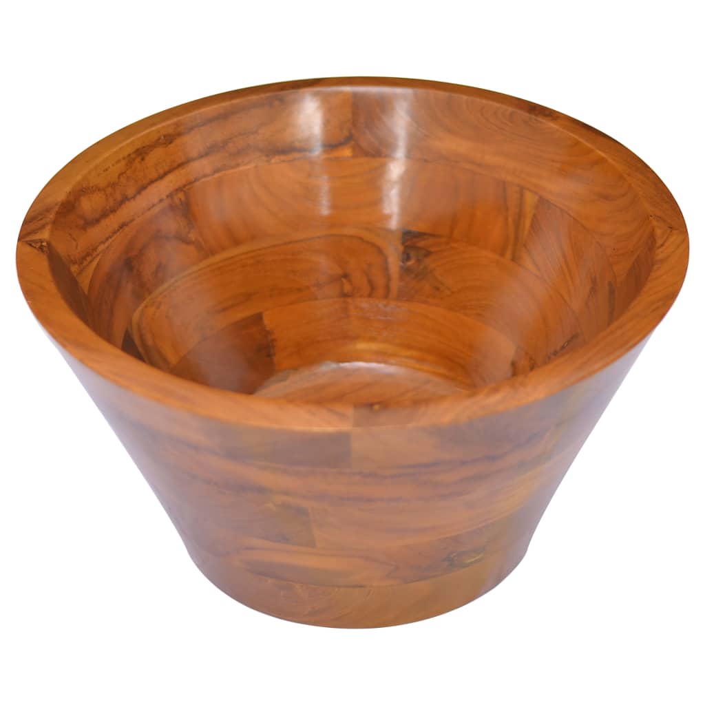 Teak Wood Round Basin - Bend