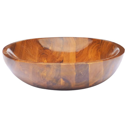 Basin Solid Teak Wood 60x40x10 cm