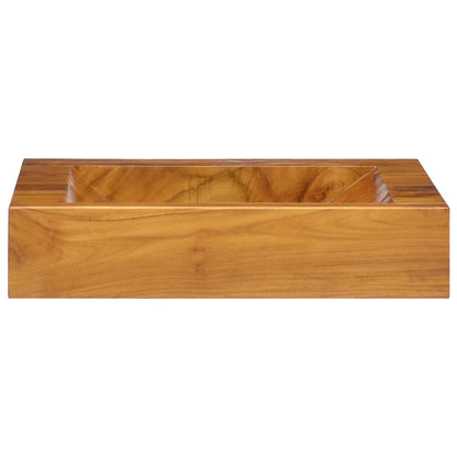 Basin Solid Teak Wood 50x35x10 cm - Bend