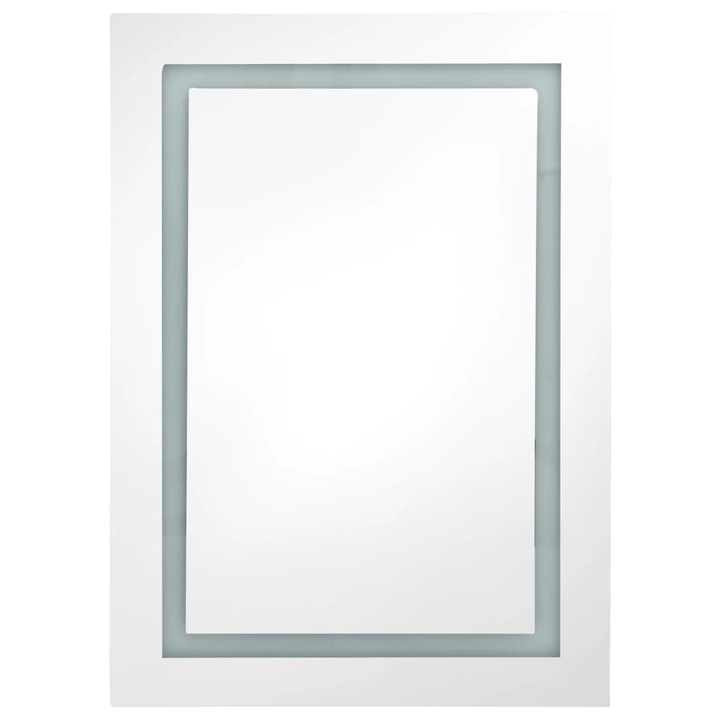 LED Bathroom Mirror Cabinet Concrete Grey 50x13x70 cm - Bend