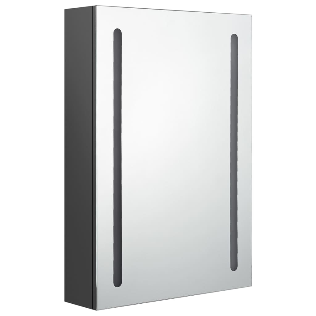 LED Bathroom Mirror Cabinet Grey 50x13x70 cm - Bend