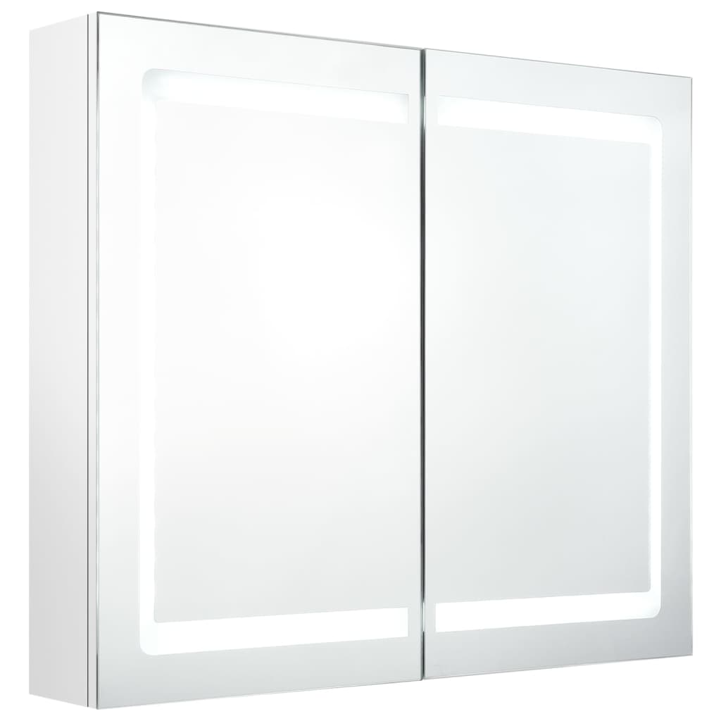 LED Bathroom Mirror Cabinet Shining White 80x12x68 cm - Bend