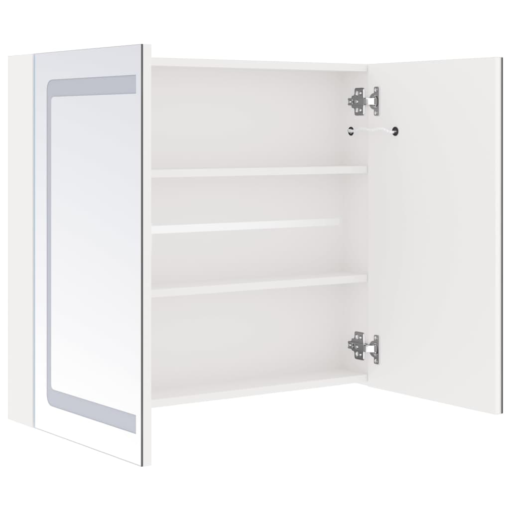 LED Bathroom Mirror Cabinet Shining White 80x12x68 cm - Bend