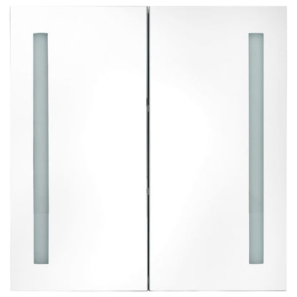 LED Bathroom Mirror Cabinet Grey 62x14x60 cm - Bend