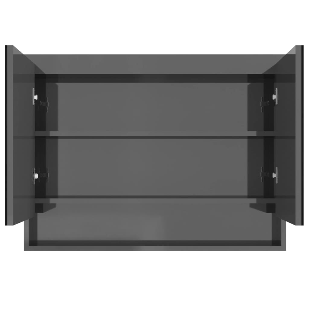 Bathroom Mirror Cabinet 80x15x60 cm MDF - Various Finishes - Bend