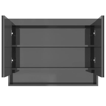 Bathroom Mirror Cabinet 80x15x60 cm MDF - Various Finishes - Bend