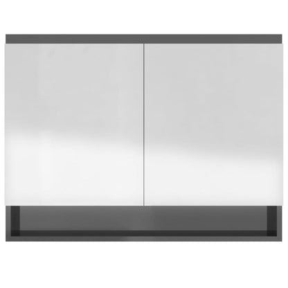 Bathroom Mirror Cabinet 80x15x60 cm MDF - Various Finishes - Bend