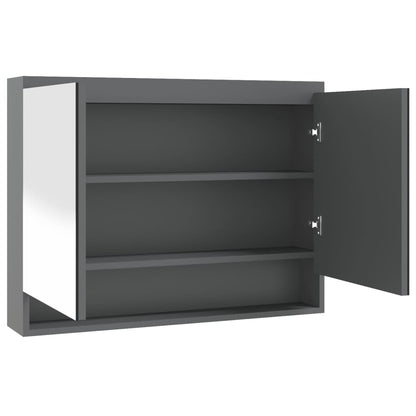 Bathroom Mirror Cabinet 80x15x60 cm MDF - Various Finishes - Bend