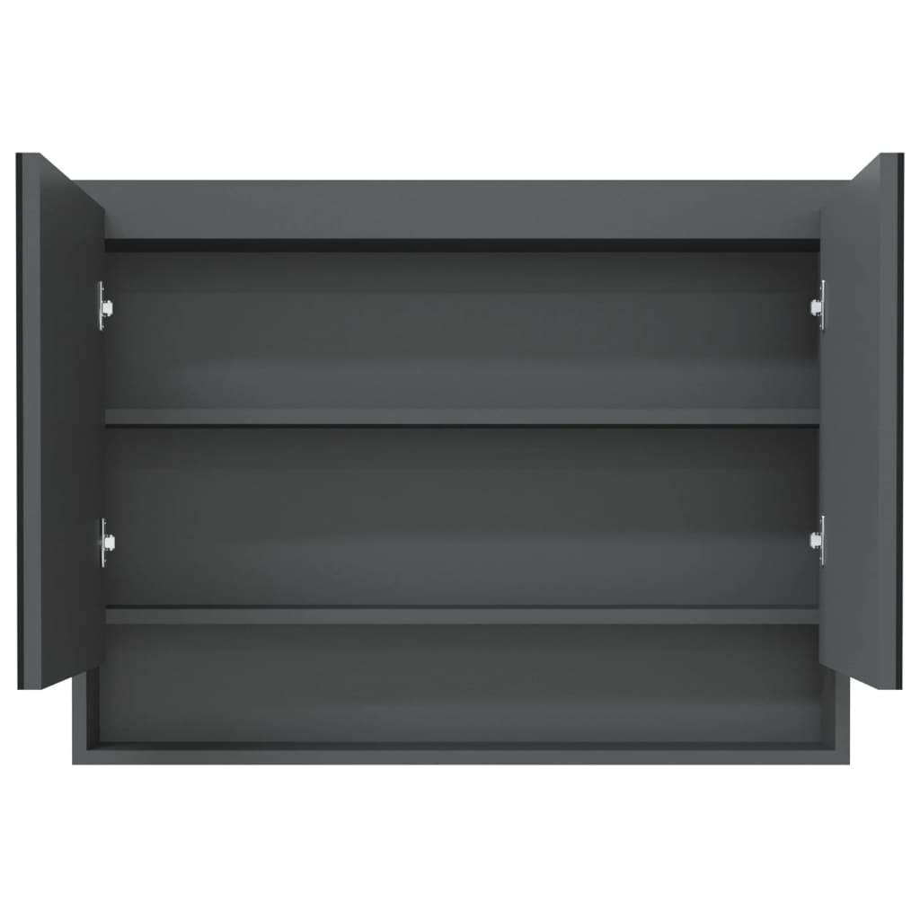 Bathroom Mirror Cabinet 80x15x60 cm MDF - Various Finishes - Bend