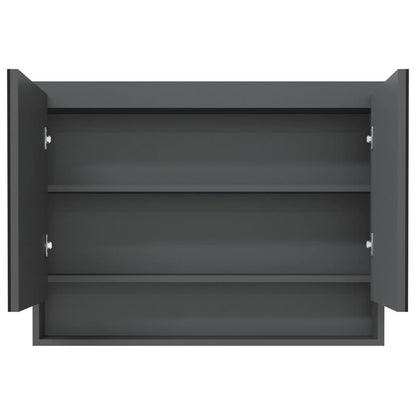 Bathroom Mirror Cabinet 80x15x60 cm MDF - Various Finishes - Bend