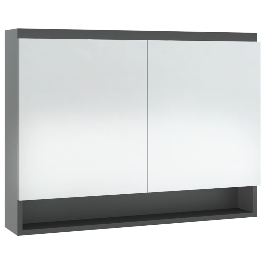 Bathroom Mirror Cabinet 80x15x60 cm MDF - Various Finishes - Bend