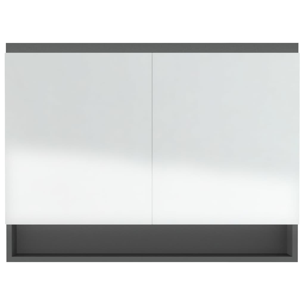 Bathroom Mirror Cabinet 80x15x60 cm MDF - Various Finishes - Bend